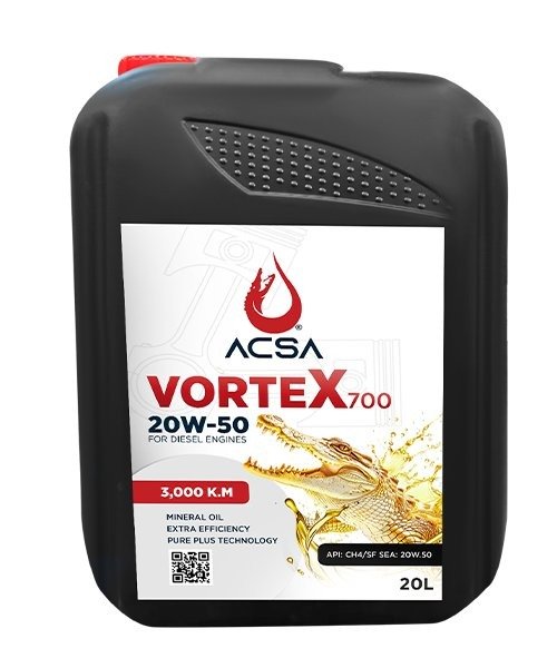 زيت محرك ديزل 20لتر (20W-50)فورتكس 700من أكسا